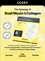 Advanced Snail Mucin Glass Glow Hydrogel Mask